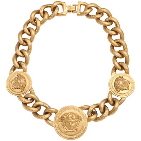 gold diamond versace pendant|Versace gold chain and pendant.